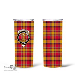Scottish Scrymgeour Clan Tartan Tumbler - Tall Glitter Tumbler Scottish Plaid Tartan Plaid