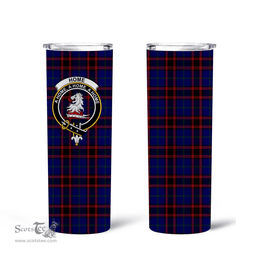 Scottish Home (or Hume) Clan Tartan Tumbler - Tall Glitter Tumbler Scottish Plaid Tartan Plaid