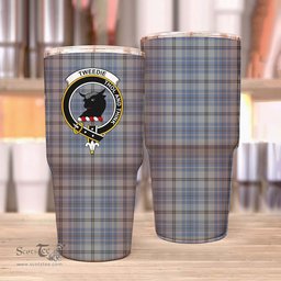 Scottish Tweedie Clan Tartan Tumbler - Stainless Steel Glitter Tumbler Scottish Plaid Tartan Plaid