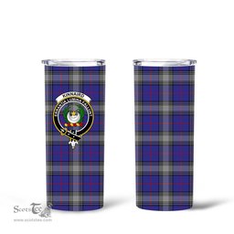 Scottish Kinnaird Clan Tartan Tumbler - Tall Glitter Tumbler Scottish Plaid Tartan Plaid