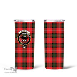 Scottish Nesbitt Clan Tartan Tumbler - Tall Glitter Tumbler Scottish Plaid Tartan Plaid