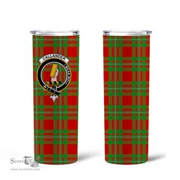 Scottish Callander Clan Tartan Tumbler - Tall Glitter Tumbler Scottish Plaid Tartan Plaid