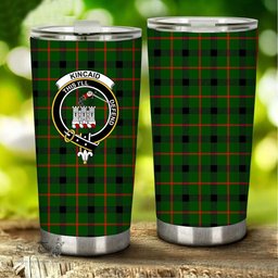 Scottish Kincaid Clan Tartan Tumbler - Stainless Steel Glitter Tumbler Scottish Plaid Tartan Plaid