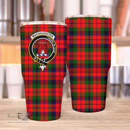 Scottish MacNaughten Clan Tartan Tumbler - Stainless Steel Glitter Tumbler Scottish Plaid Tartan Plaid