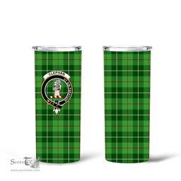 Scottish Clephane (or Clephan) Clan Tartan Tumbler - Tall Glitter Tumbler Scottish Plaid Tartan Plaid