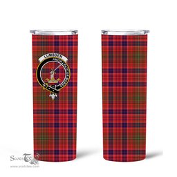 Scottish Lumsden Clan Tartan Tumbler - Tall Glitter Tumbler Scottish Plaid Tartan Plaid
