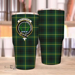 Scottish MacArthur Clan Tartan Tumbler - Stainless Steel Glitter Tumbler Scottish Plaid Tartan Plaid