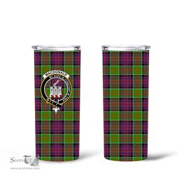 Scottish MacDonald ( Ranald) Clan Tartan Tumbler - Tall Glitter Tumbler Scottish Plaid Tartan Plaid