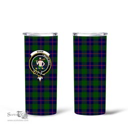 Scottish Shaw (of Sauchie) Clan Tartan Tumbler - Tall Glitter Tumbler Scottish Plaid Tartan Plaid
