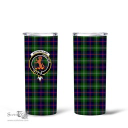 Scottish Sutherland I Clan Tartan Tumbler - Tall Glitter Tumbler Scottish Plaid Tartan Plaid