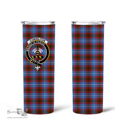 Scottish Congilton Clan Tartan Tumbler - Tall Glitter Tumbler Scottish Plaid Tartan Plaid
