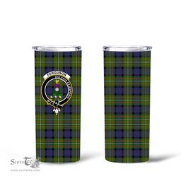 Scottish Ferguson Clan Tartan Tumbler - Tall Glitter Tumbler Scottish Plaid Tartan Plaid