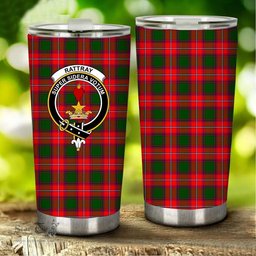 Scottish Rattray Clan Tartan Tumbler - Stainless Steel Glitter Tumbler Scottish Plaid Tartan Plaid