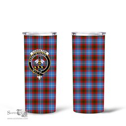 Scottish Congilton Clan Tartan Tumbler - Tall Glitter Tumbler Scottish Plaid Tartan Plaid