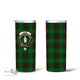 Scottish Logie Clan Tartan Tumbler - Tall Glitter Tumbler Scottish Plaid Tartan Plaid
