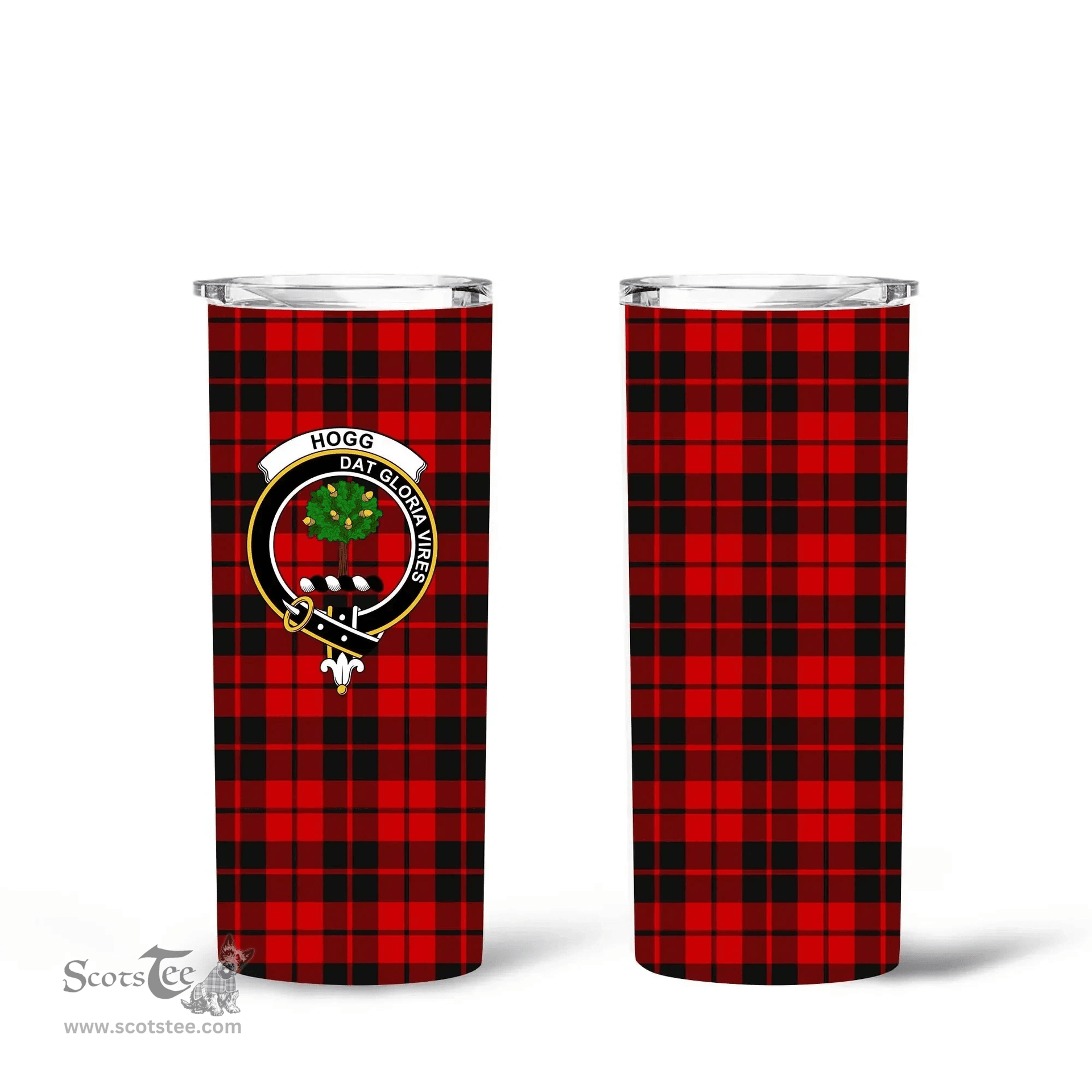 Scottish Hogg (or Hog) Clan Tartan Tumbler - Tall Glitter Tumbler Scottish Plaid Tartan Plaid