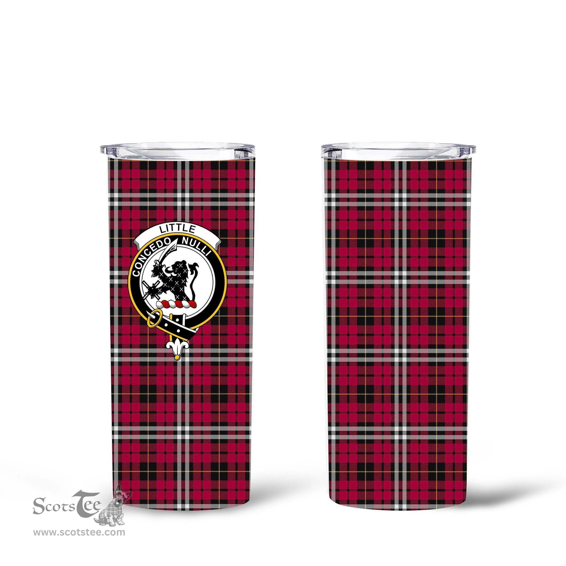 Scottish Little Clan Tartan Tumbler - Tall Glitter Tumbler Scottish Plaid Tartan Plaid