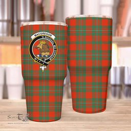 Scottish MacGregor Clan Tartan Tumbler - Stainless Steel Glitter Tumbler Scottish Plaid Tartan Plaid