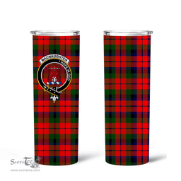 Scottish MacNaughten Clan Tartan Tumbler - Tall Glitter Tumbler Scottish Plaid Tartan Plaid