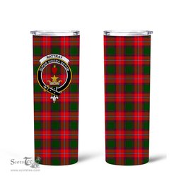 Scottish Rattray Clan Tartan Tumbler - Tall Glitter Tumbler Scottish Plaid Tartan Plaid