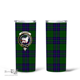 Scottish Lockhart Clan Tartan Tumbler - Tall Glitter Tumbler Scottish Plaid Tartan Plaid