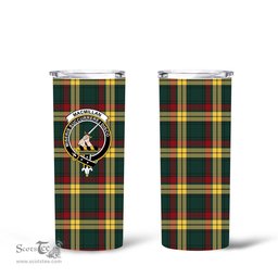 Scottish MacMillan Clan Tartan Tumbler - Tall Glitter Tumbler Scottish Plaid Tartan Plaid
