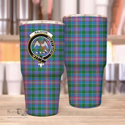 Scottish Ralston Clan Tartan Tumbler - Stainless Steel Glitter Tumbler Scottish Plaid Tartan Plaid