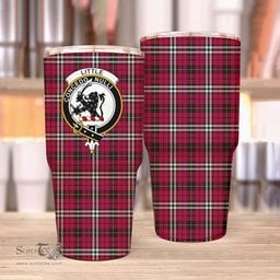 Scottish Little Clan Tartan Tumbler - Stainless Steel Glitter Tumbler Scottish Plaid Tartan Plaid