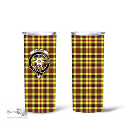 Scottish Jardine Clan Tartan Tumbler - Tall Glitter Tumbler Scottish Plaid Tartan Plaid