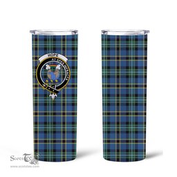 Scottish Hope Clan Tartan Tumbler - Tall Glitter Tumbler Scottish Plaid Tartan Plaid