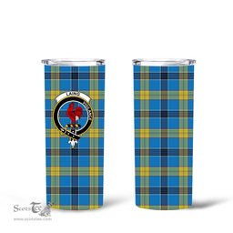 Scottish Laing Clan Tartan Tumbler - Tall Glitter Tumbler Scottish Plaid Tartan Plaid