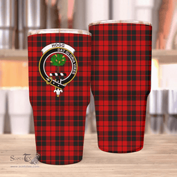 Scottish Hogg (or Hog) Clan Tartan Tumbler - Stainless Steel Glitter Tumbler Scottish Plaid Tartan Plaid