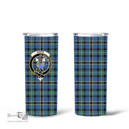 Scottish Hope Clan Tartan Tumbler - Tall Glitter Tumbler Scottish Plaid Tartan Plaid