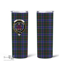 Scottish Ogilvie Clan Tartan Tumbler - Tall Glitter Tumbler Scottish Plaid Tartan Plaid