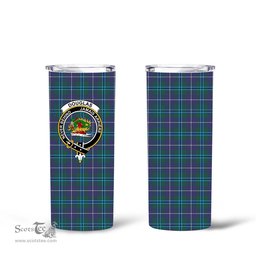 Scottish Douglas Clan Tartan Tumbler - Tall Glitter Tumbler Scottish Plaid Tartan Plaid