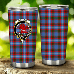 Scottish Pentland Clan Tartan Tumbler - Stainless Steel Glitter Tumbler Scottish Plaid Tartan Plaid
