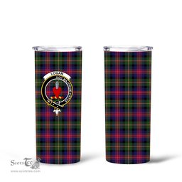 Scottish Logan Clan Tartan Tumbler - Tall Glitter Tumbler Scottish Plaid Tartan Plaid