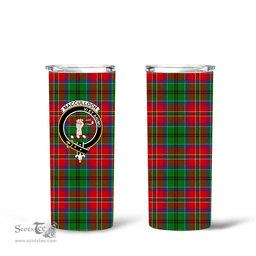 Scottish MacCulloch (McCulloch) Clan Tartan Tumbler - Tall Glitter Tumbler Scottish Plaid Tartan Plaid