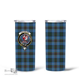 Scottish Cockburn Clan Tartan Tumbler - Tall Glitter Tumbler Scottish Plaid Tartan Plaid