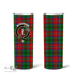 Scottish MacCulloch (McCulloch) Clan Tartan Tumbler - Tall Glitter Tumbler Scottish Plaid Tartan Plaid