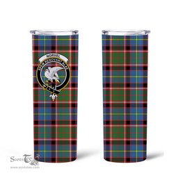 Scottish Norvel Clan Tartan Tumbler - Tall Glitter Tumbler Scottish Plaid Tartan Plaid