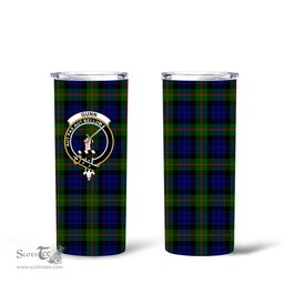 Scottish Gunn Clan Tartan Tumbler - Tall Glitter Tumbler Scottish Plaid Tartan Plaid