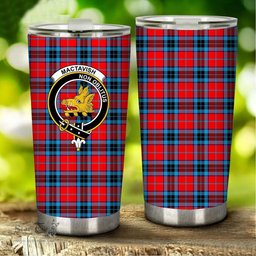Scottish MacTavish Clan Tartan Tumbler - Stainless Steel Glitter Tumbler Scottish Plaid Tartan Plaid