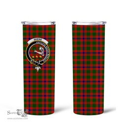 Scottish Skene Clan Tartan Tumbler - Tall Glitter Tumbler Scottish Plaid Tartan Plaid