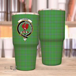 Scottish Currie or Curry Clan Tartan Tumbler - Stainless Steel Glitter Tumbler Scottish Plaid Tartan Plaid