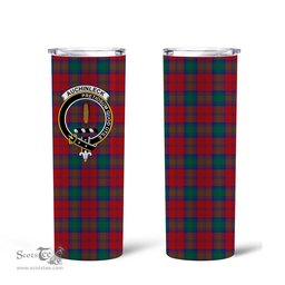 Scottish Auchinleck Clan Tartan Tumbler - Tall Glitter Tumbler Scottish Plaid Tartan Plaid