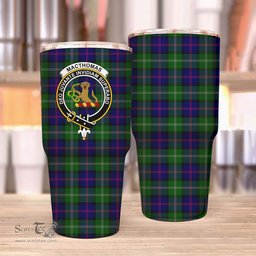 Scottish MacThomas Clan Tartan Tumbler - Stainless Steel Glitter Tumbler Scottish Plaid Tartan Plaid
