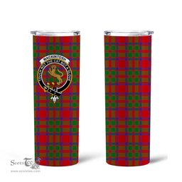 Scottish MacKintosh Clan Tartan Tumbler - Tall Glitter Tumbler Scottish Plaid Tartan Plaid