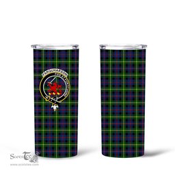 Scottish Farquharson Clan Tartan Tumbler - Tall Glitter Tumbler Scottish Plaid Tartan Plaid