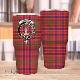 Scottish Lumsden Clan Tartan Tumbler - Stainless Steel Glitter Tumbler Scottish Plaid Tartan Plaid